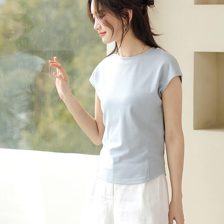 You Color トップス レディース 夏 Tシャツ 半袖 フレンチスリーブ