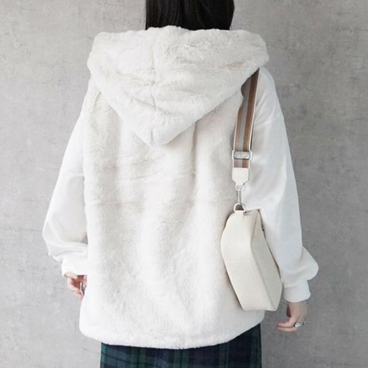 You Color フードファーベスト 秋冬 カジュアル レディース ベスト