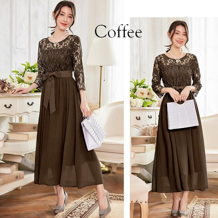 You Color ドレス 結婚式 パーティードレス ワンピース レース