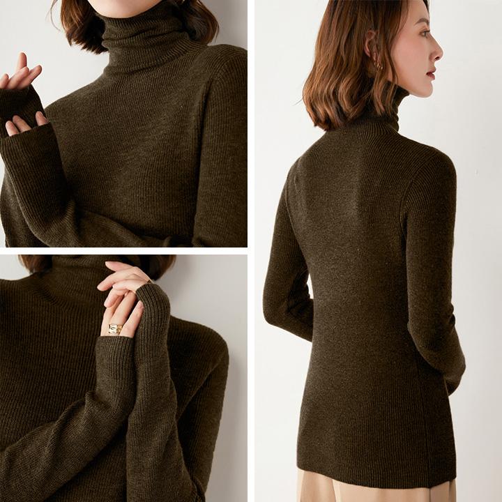 You Color レディース トップス 冬 秋 長袖 秋冬 ハイネック