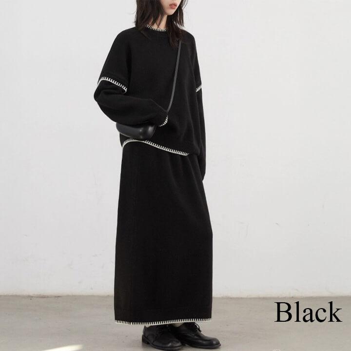 You Color ニットセットアップ セットアップ ニット トップス スカート