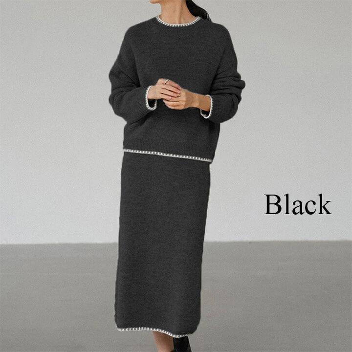 You Color セットアップ トップス スカート ニットセットアップ