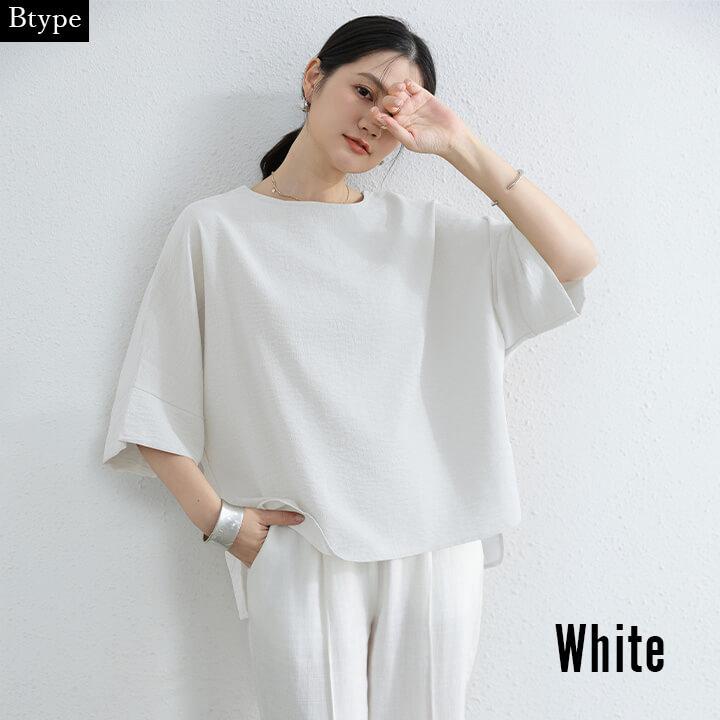 You Color オーバーサイズ ブラウス レディース トップス リネン 夏 春