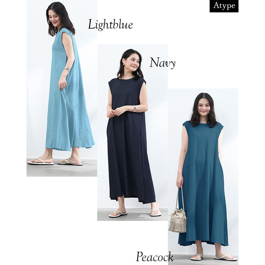 ✮美品✮René ライトブルー ノースリーブ ワンピース サイズ34 ✮美品✮René ライトブルー ノースリーブ ワンピース サイズ34