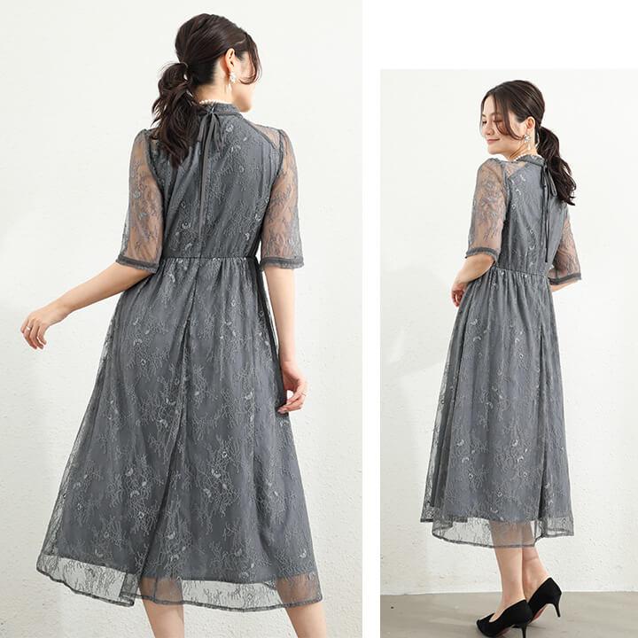 You Color ロングドレス パーティードレス バックリボン ドレス