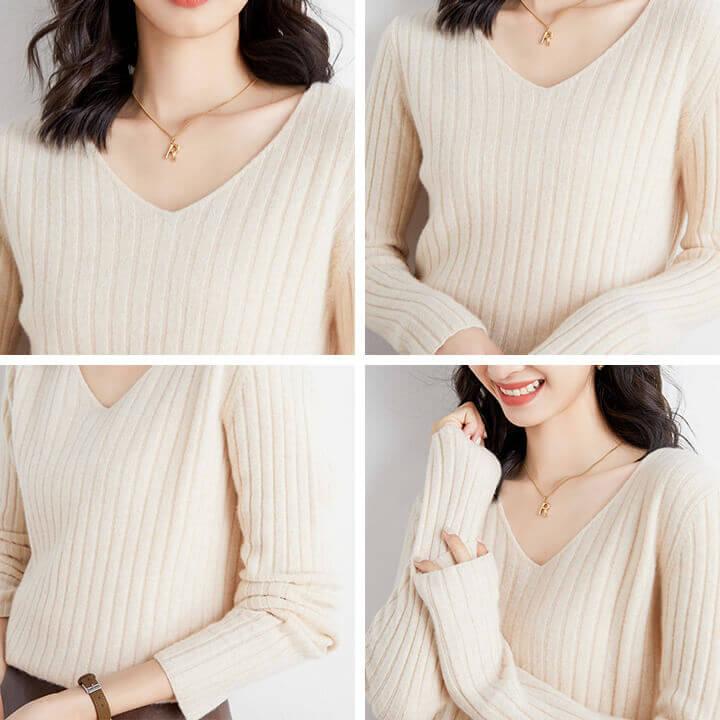 You Color ニット レディース 長袖 冬 秋 トップス リブニット 秋冬 春