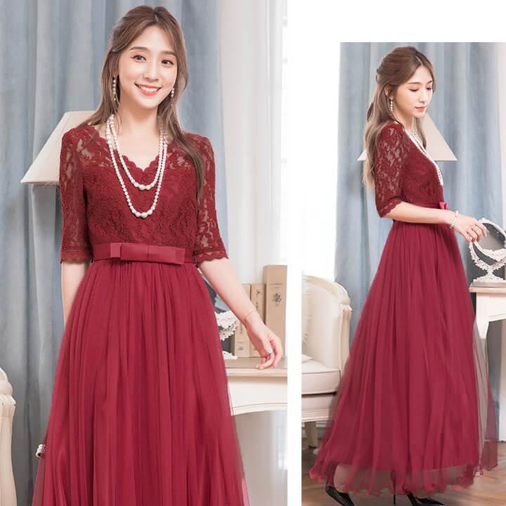 You Color ロングドレス 演奏会 パーティードレス 結婚式 ドレス 成人