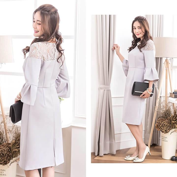 You Color パーティードレス ドレス 結婚式 ワンピース ミディアム