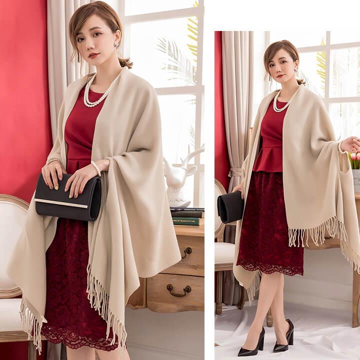 You Color 結婚式 ショール ストール パーティーショール ボレロ