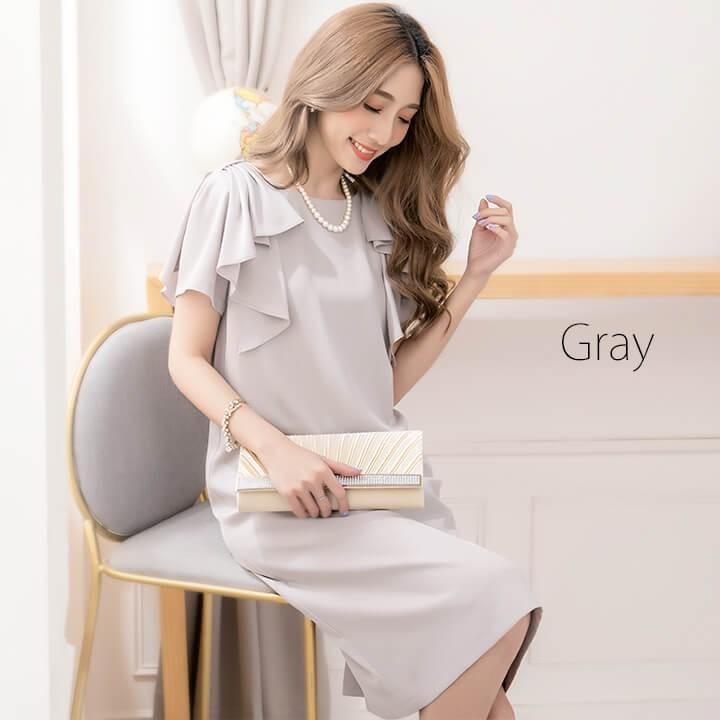 N°21 クリーム色 ラッフルドレス新品