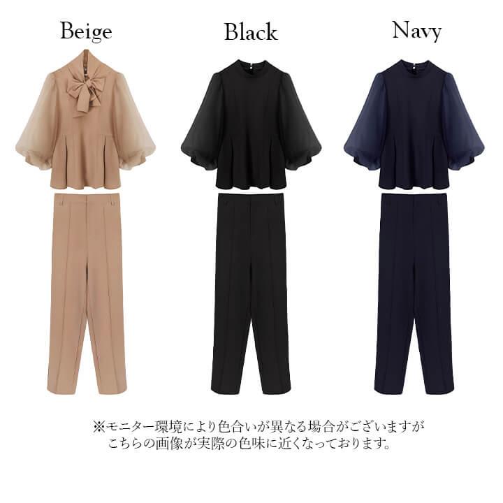 パンツドレス レディース ドレス パンツスーツ セットアップ 長袖 結婚式 謝恩会 発表会 かっこいい きれいめ 大人 ママ 二次会 演奏会 同窓会 yj188636の画像