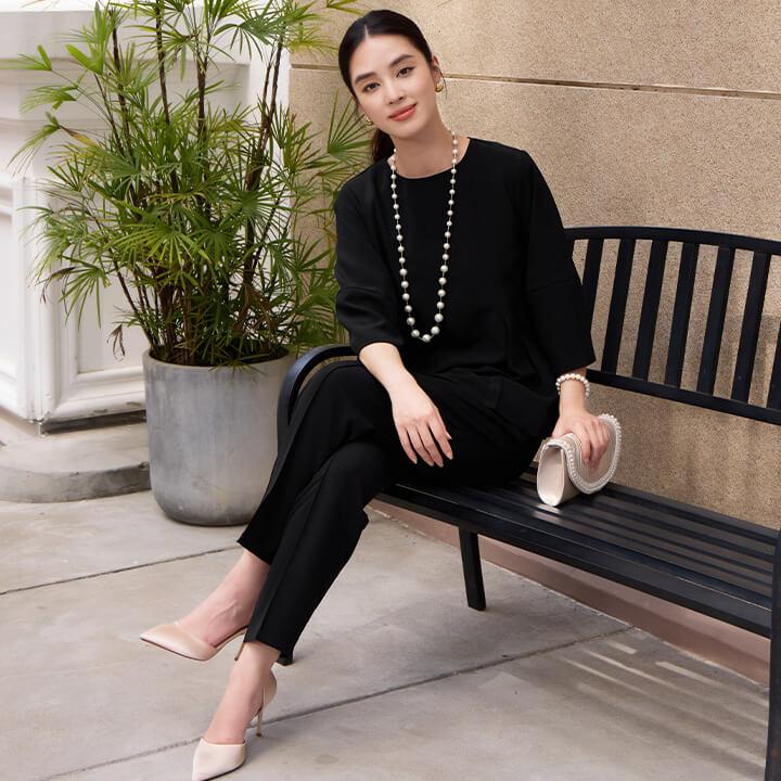 You Color パンツスーツ パンツドレス パーティードレス