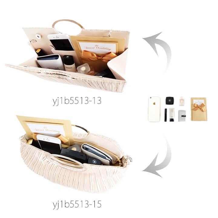 組曲ビーズフォーマルバック手提げ付きベージュピンク系、パーティー、成人式、謝恩会 partybag8267.jpg