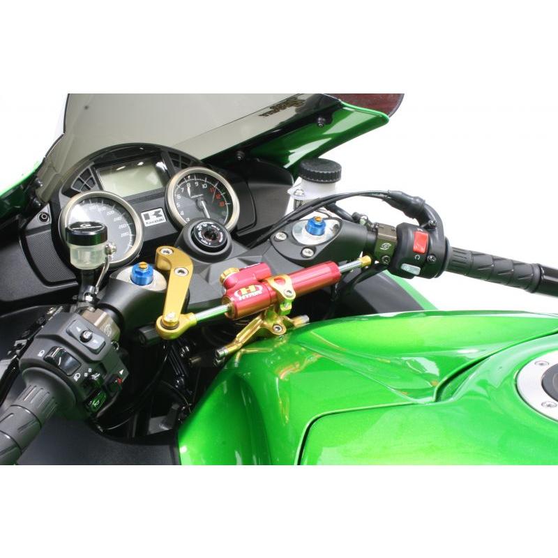 22117033 CNCステダンステーSET 75mm GLD 正ピロボール ZZR1400 06-11/ZX-14R 12-20(ABS車含) HYPERPROの画像