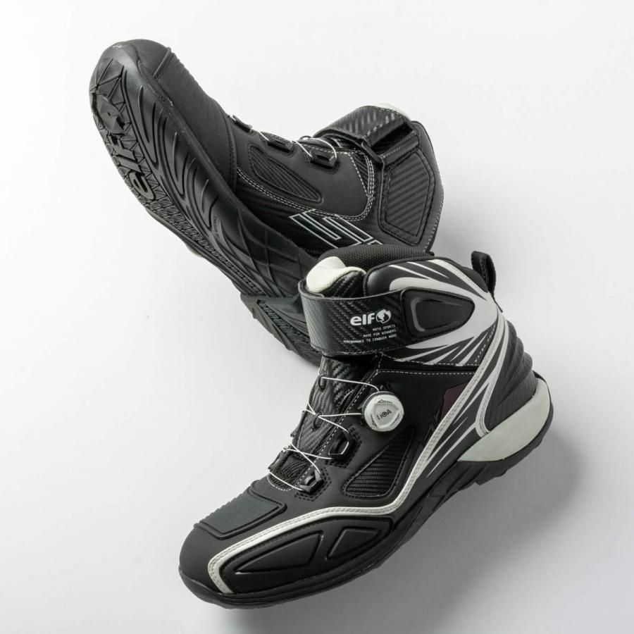 S17(エスセブンティーン) ライディングシューズ ホワイト 25.5cm 透湿防水モデル elf(エルフ)