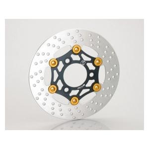 500-1418710 フローティングディスクローター 220MM ブラック/ゴールド NSF100 KITACO(キタコ)