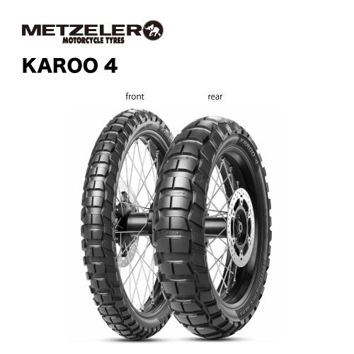 4121600 90/90 - 21 M/C 54Q M+S TL KAROO 4 フロント用 バイクタイヤ メッツラー オンオフ両用タイヤ