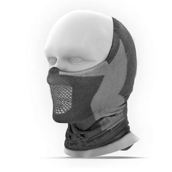 X5H 最大72%OFFクーポン グレー 一番の スポーツマスク 冬用 速乾性素材 紫外線対策98％ NAROO ナルーマスク ハーフバラクラバ フリーサイズ MASK 目出し帽