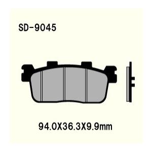 SD-9045 06-15 Joymax 250i SANYANG(SYM) レジン系 リア ブレーキパッド べスラ｜lining-n3