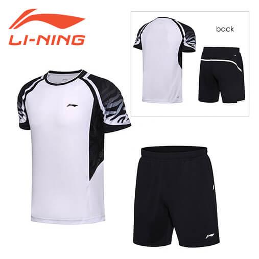大特価】LI-NING AATN004 ゲームシャツ+ハーフパンツ 上下セット