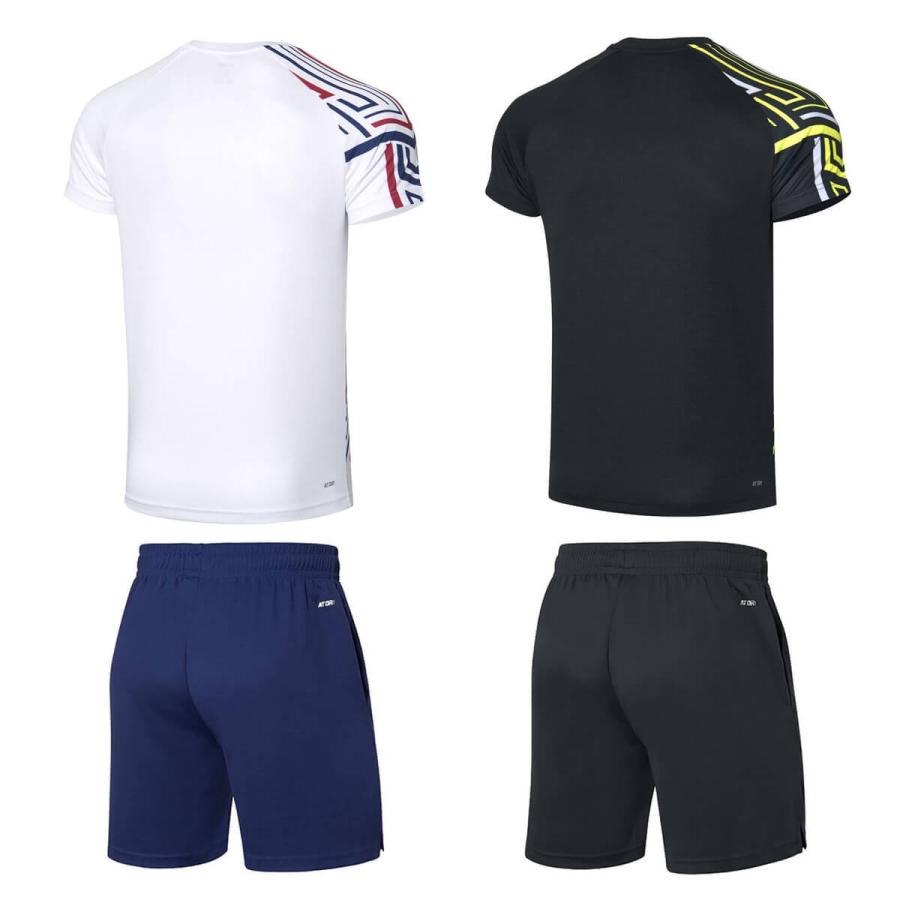 LI-NING バドミントン　ゲームシャツ　Oサイズ　白黒セット 41-OJ755BRL.jpg_BO30,255,255,