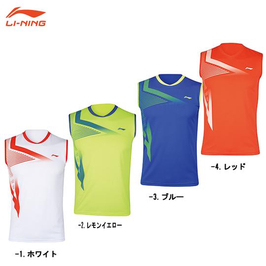 超特価】LI-NING AAYJ343 ノースリーブゲームシャツ バドミントン