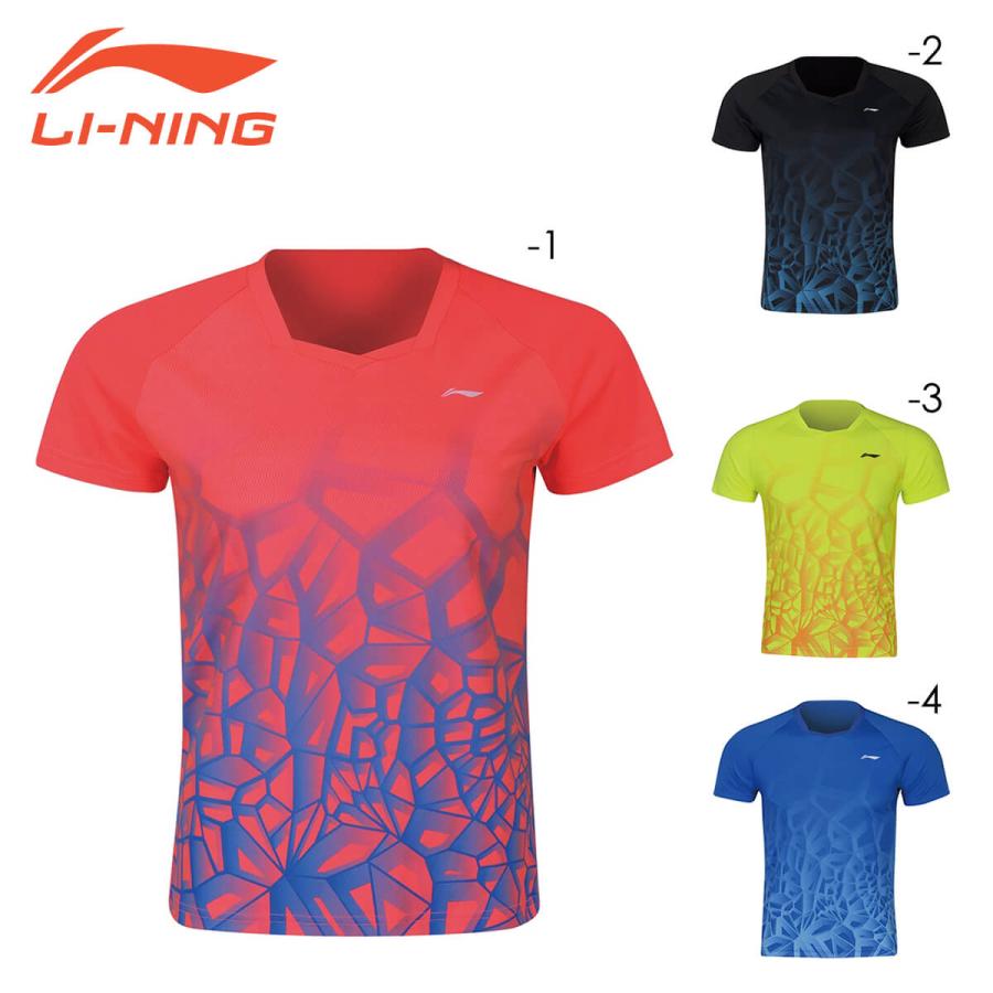 埼玉栄バドミントンウェア　ゲームシャツ LI-NING AAYS131 ゲームシャツ バドミントンウェア(ユニ・メンズ