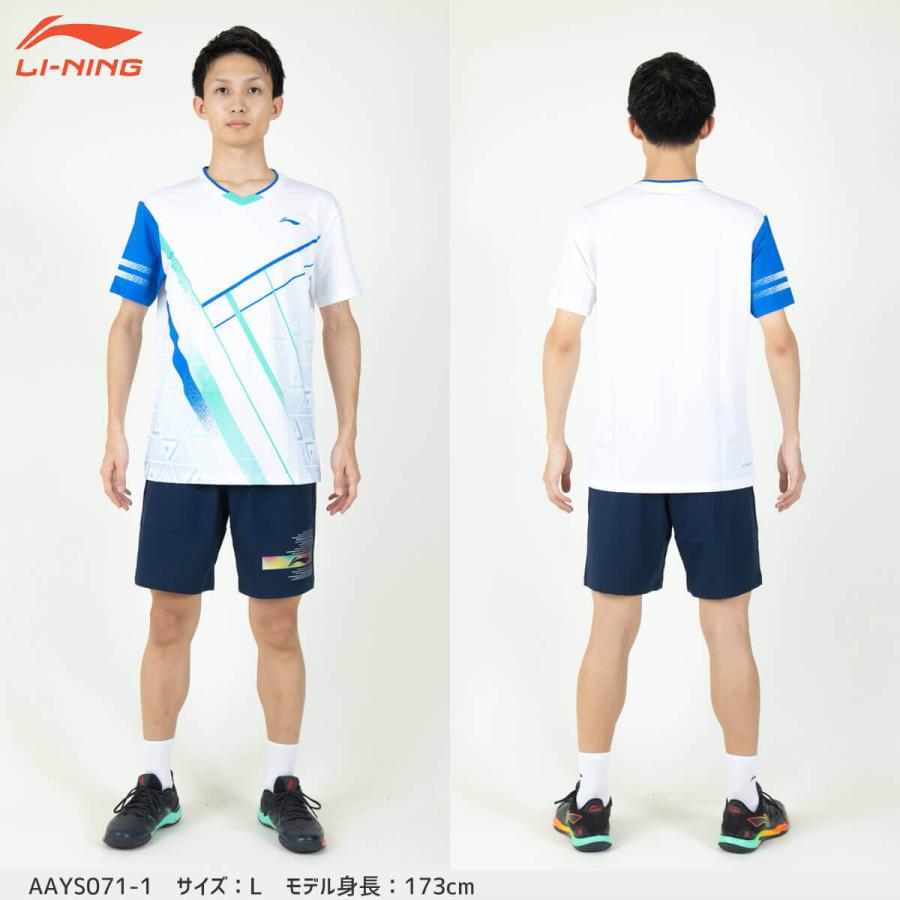 LI-NING AAYS071 ゲームシャツ バドミントンウェア(ユニ/メンズ