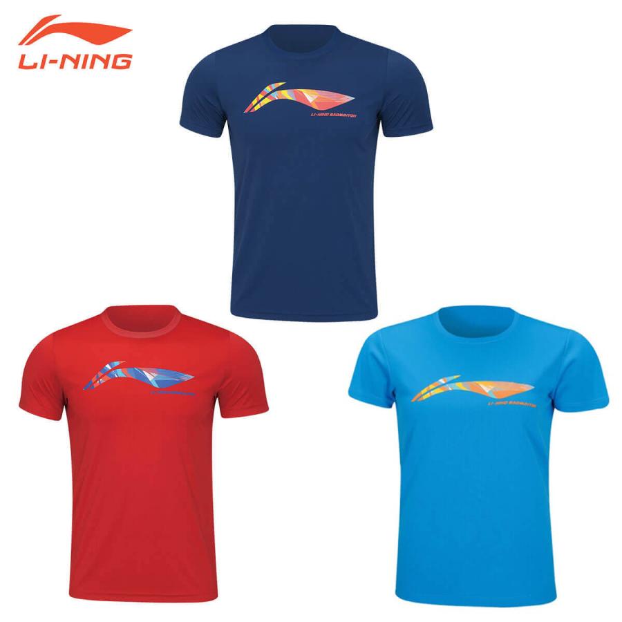 LI-NING AHSR796 トレーニングTシャツ バドミントンウェア(ジュニア