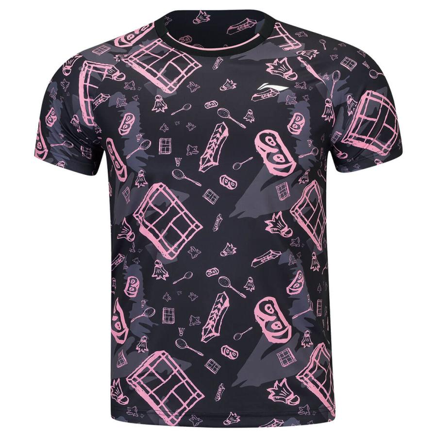 リーニン　Tシャツ　卓球　テニス　バトミントン LI-NING AHSS465 トレーニングTシャツ バドミントンウェア(ユニ