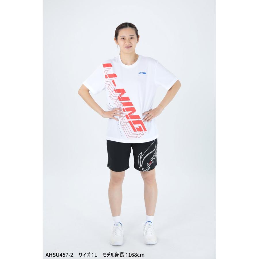 LI-NING AHSU457 トレーニングTシャツ バドミントンウェア(ユニ/メンズ