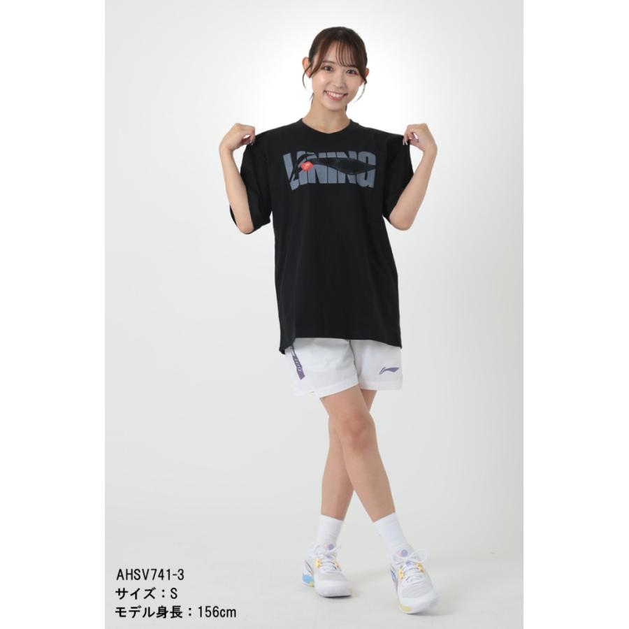 LI-NING AHSV741 トレーニングシャツ バドミントンウェア(ユニ/メンズ