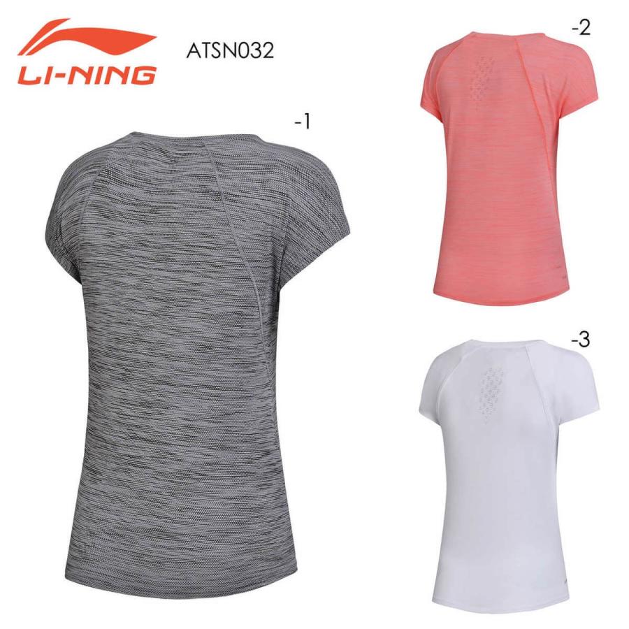 【大特価】LI-NING ATSN032 トレーニングTシャツ バドミントンウェア(レディース)リーニン【メール便可】 |  | 01