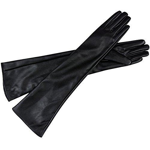 .B.C　レザー 黒 ロンググローブ　他一点 JOYBANK フェイクレザー ロンググローブ 指長タイプ 4color (L