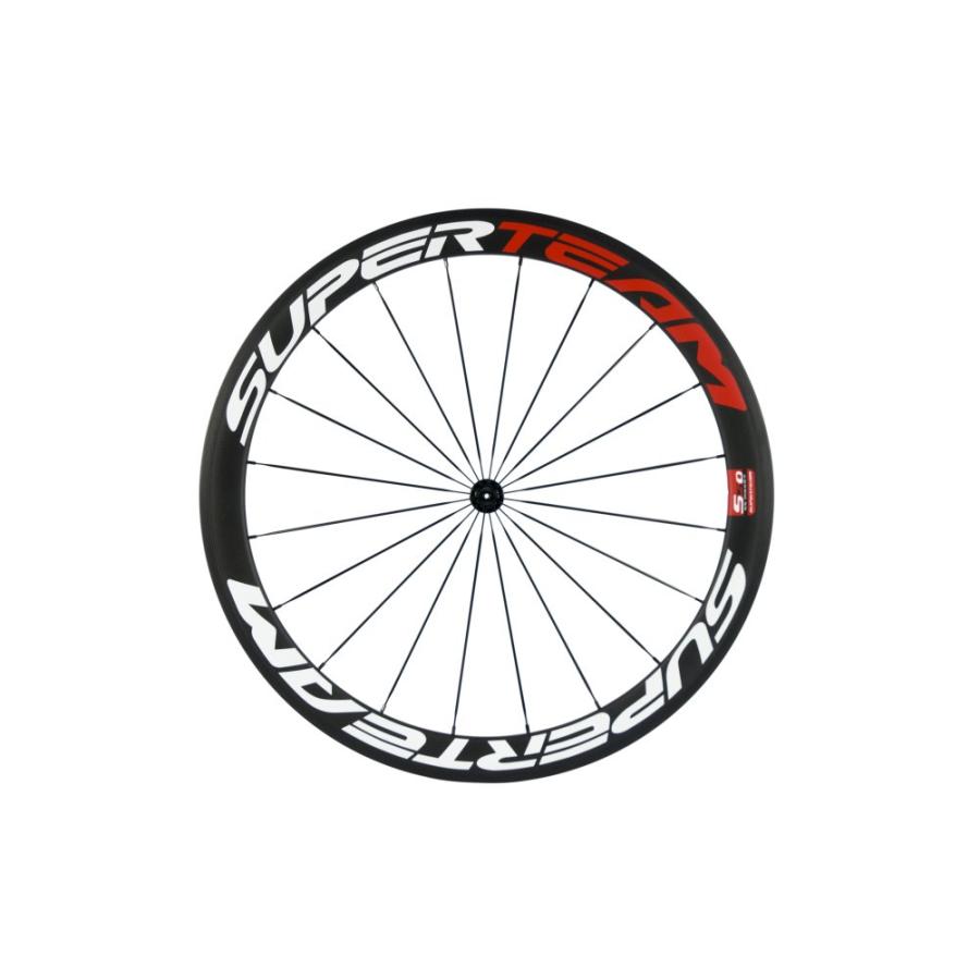 SUPERTEAM 50mm クリンチャ ーホイールセット700c 23mm ロードバイク