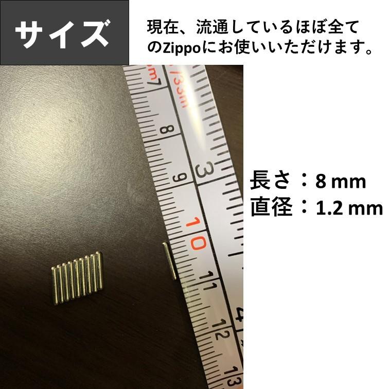 zippo ステンレス ヒンジピン シャフト 5本 修理用 修理用説明書