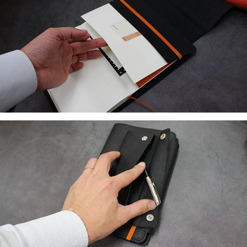 MOLESKINE（モレスキン） メモの魔力 ノートカバー 本革 システム手帳