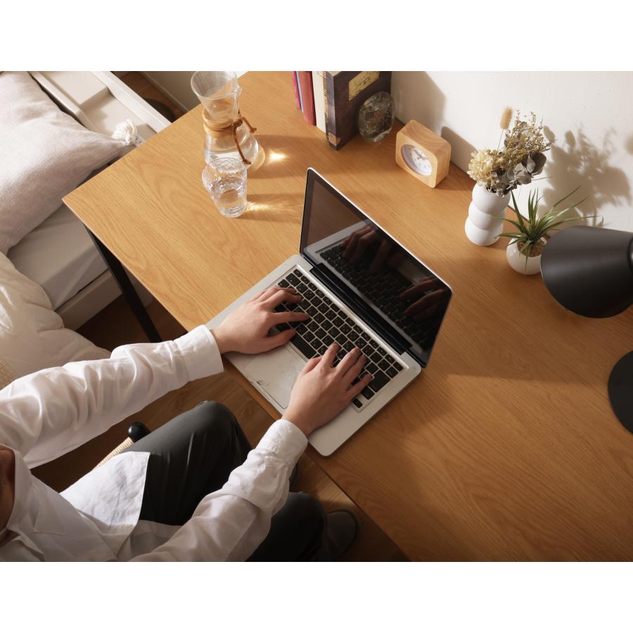 シンプルデスク オフィスデスク テーブル 書斎机 作業台 パソコンデスク おしゃれ ナチュラル 高級感 ラグジュアリー 木目調 ストーン調 大理石調 120cm | セルタン | 17