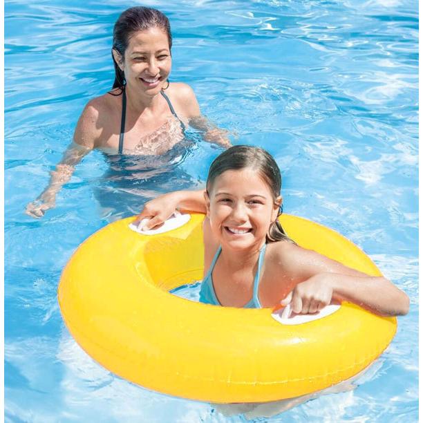 浮き輪 子供 フロート 取っ手付き 76センチ 大人用 ネオンチューブ