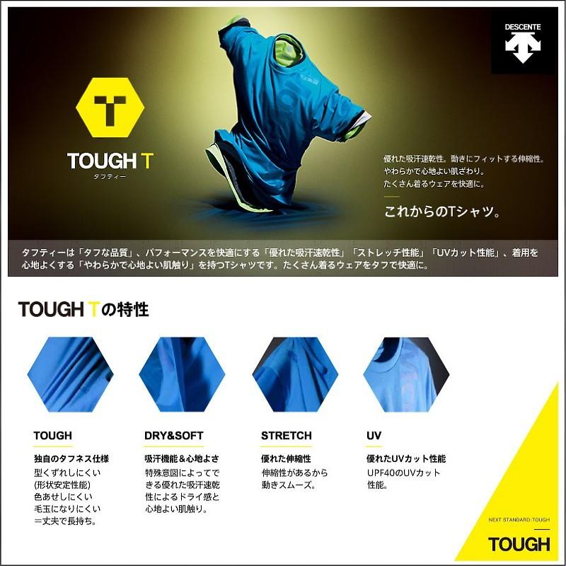 DESCENTE（デサント）【最終処分/ハーフスリーブ】 TOUGH T HALFSLEEVE SHIRT（タフティー ハーフスリーブシャツ）DAT-5604【スポーツTシャツ】 | DESCENTE | 01