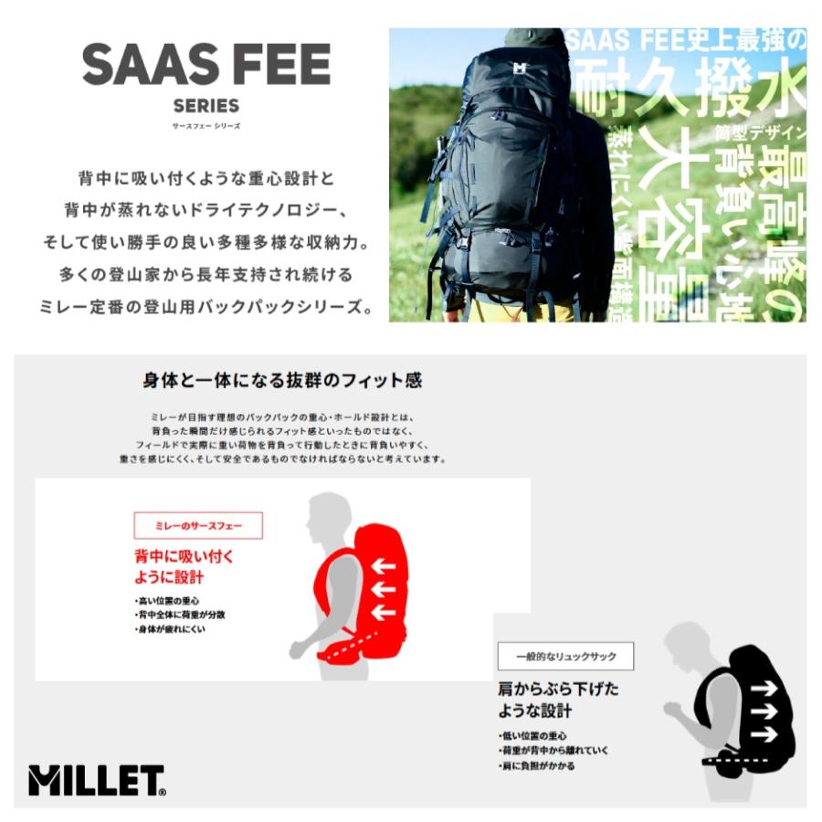 MILLET（ミレー）SAAS FEE NX 30+5（サースフェー NX 30+5）MIS0756【登山/ハイク/トレッキング】【2024/バックパック/数量限定】｜linkfast｜22