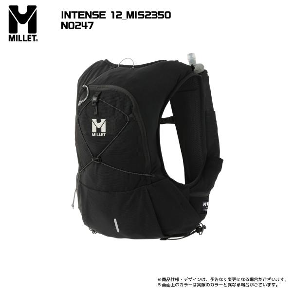 ミレー  INTENSE 12(インテンス 12)  12L(XL)  N0247(BLACK-NOIR) MILLET（ミレー） INTENSE 12（インテンス 12）MIS2350【ランニング