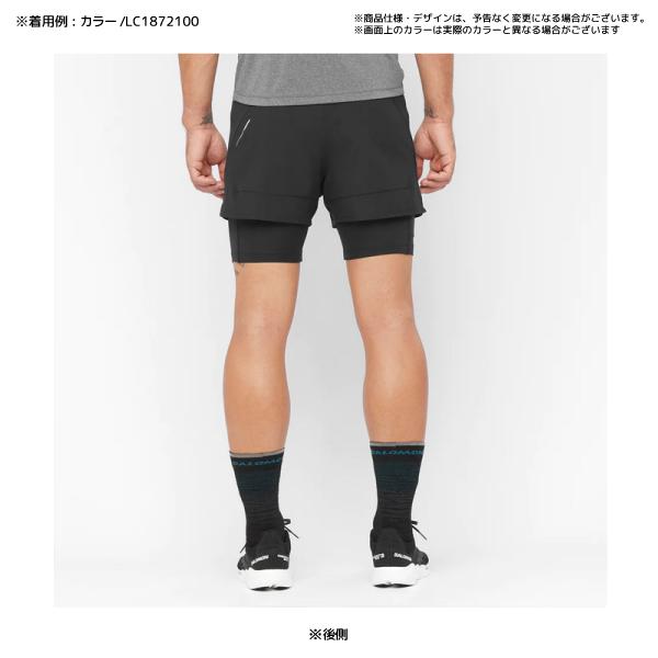 SALOMON（サロモン）CROSS 2IN1 SHORTS M（クロス2イン1 ショート メンズ）【軽量速乾パンツ】【2023/数量限定】｜linkfast｜04