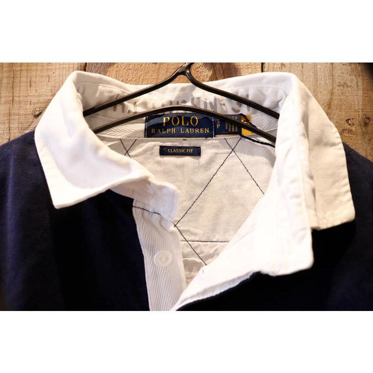 【セール】Polo Ralph Lauren(ラルフローレン):NAVAL ラガーシャツ ラグビー RUGBY US NAVY 海軍 マリン【メンズ】｜linkle｜03