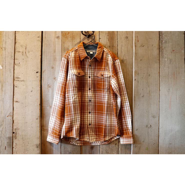 アウターノウン/ブランケットシャツ/肉厚ネルシャツ/ワークポケット outerknown(アウターノウン)：ブランケット シャツ【 メンズ ヘビー