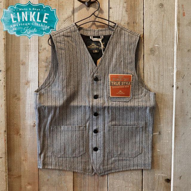 Pike Brothers(パイクブラザーズ)ジャスペ ツイル ベスト【 メンズ チノ ジレ ワーク ビンテージ風 】
