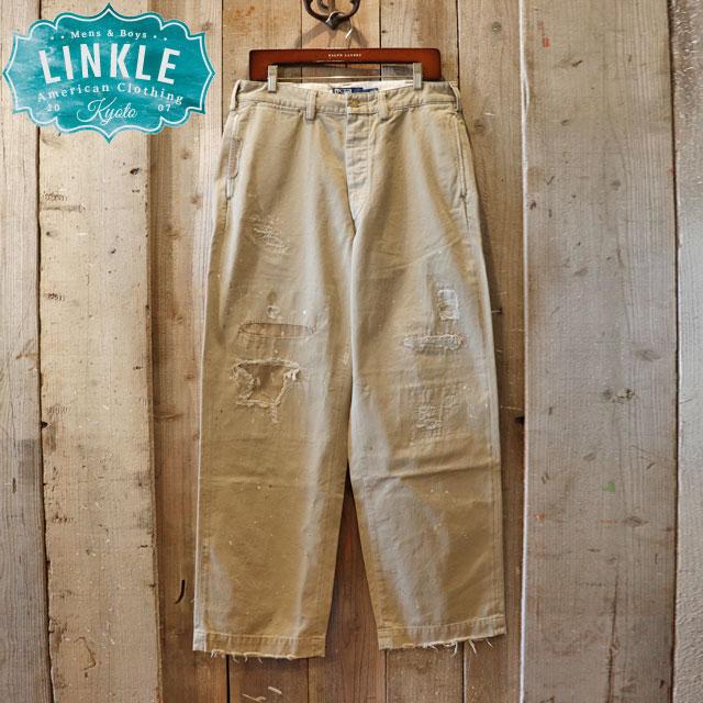 新品 ポロラルフローレン チノパン ダメージ ビンテージ