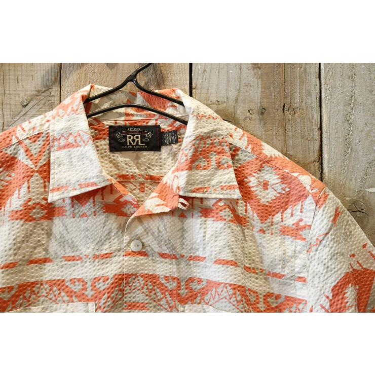 RRL(ダブルアールエル ラルフローレン)半袖 ネイティブ シャツ 