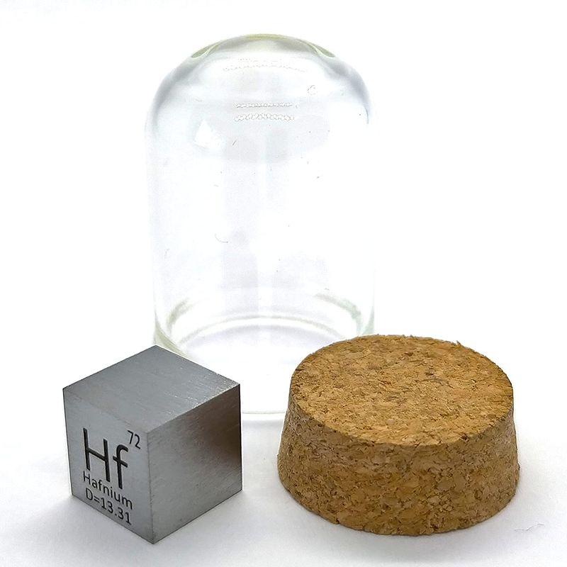 元素標本 ハフニウム Hf (10mmキューブ・刻印A・通常面) ハフニウム Hf 10mmキューブ 刻印A 通常面