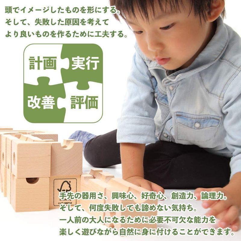 キューブロック (CUBLOCK) 知育玩具 ブロック スタンダード 積み木 木製 おもちゃ 59ピース ガイドブック付 ギフト 誕生日祝い キューブロック CUBLOCK 知育玩具 ブロック スタンダード 積み木 木製 おもちゃ 59ピース ガイドブック付 ギフト 誕生日祝い